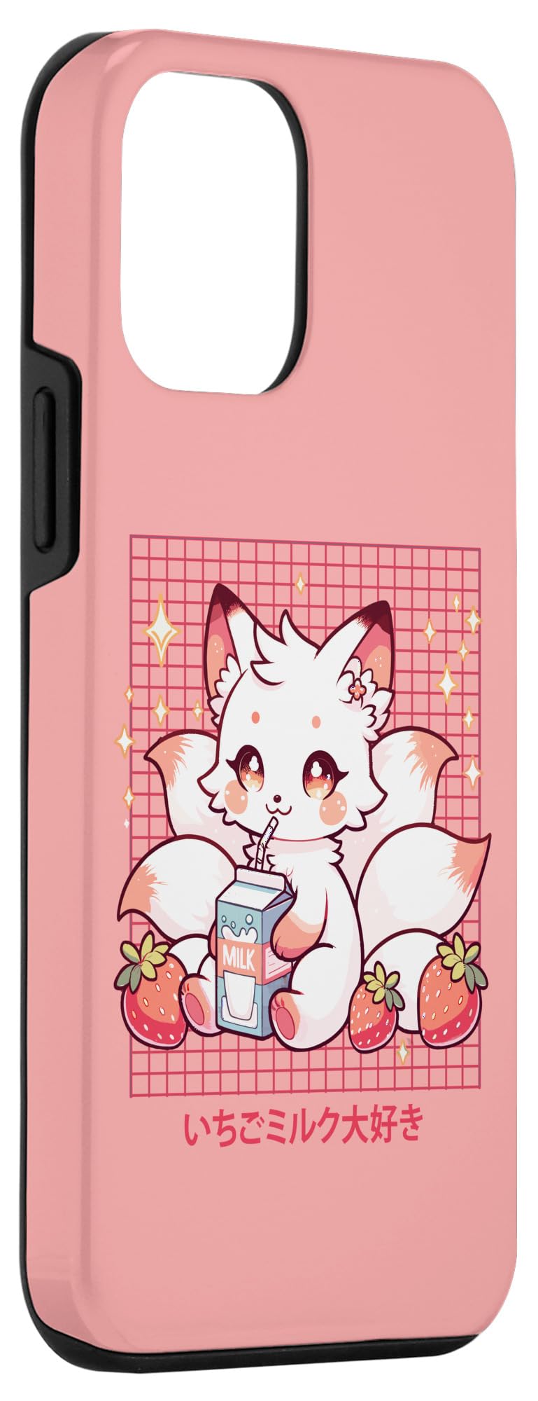 Amazon.com: Cute Kitsune Japanese Anime Fox Kawaii Strawberry Milk