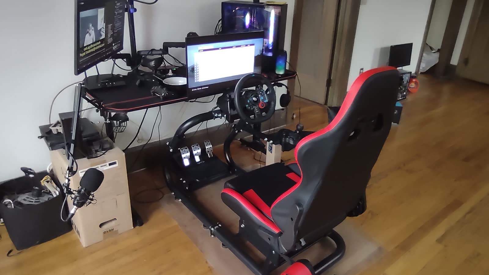 $28/mo - Finance Marada Racing Simulator Cockpit Stand,Racing Wheel ...