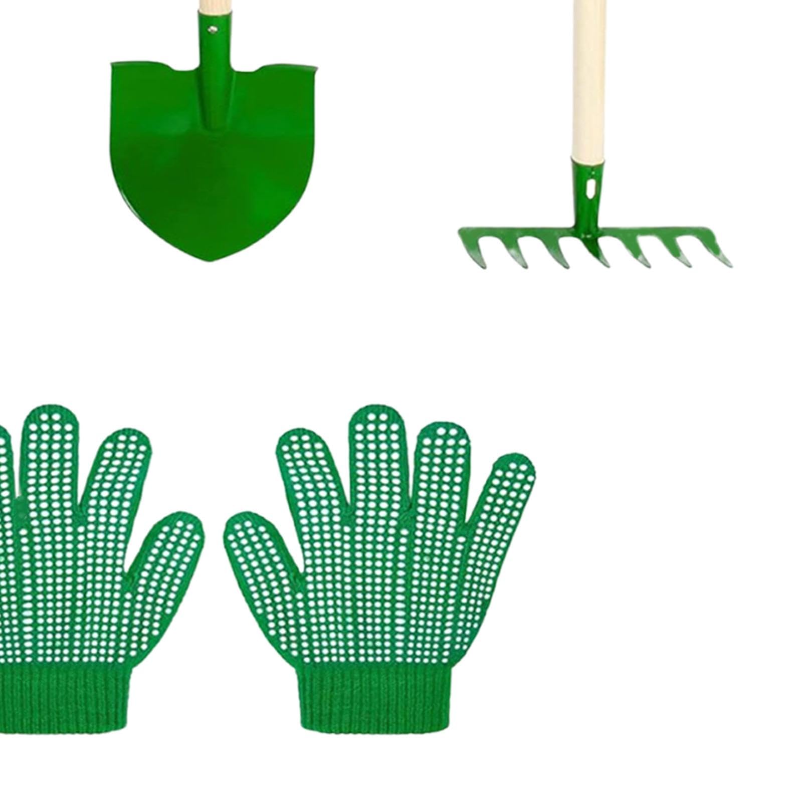 Set di 6 Attrezzi da Giardinaggio per Bambini, Regali di Compleanno, Facili da Usare, Portatili, con Guanti