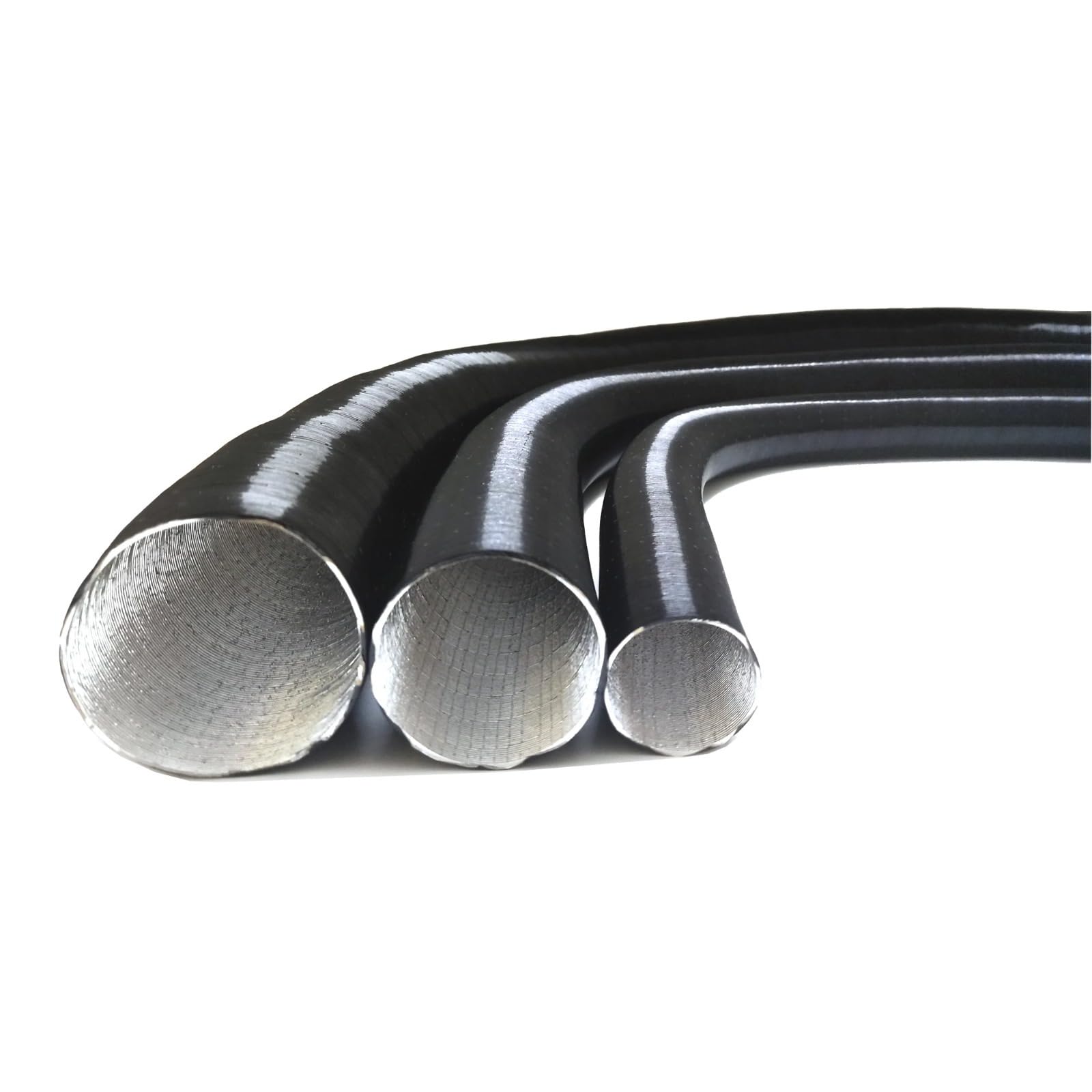 Tubo flexible de aluminio para calentador de coche, 300 cm de largo, 75 mm
