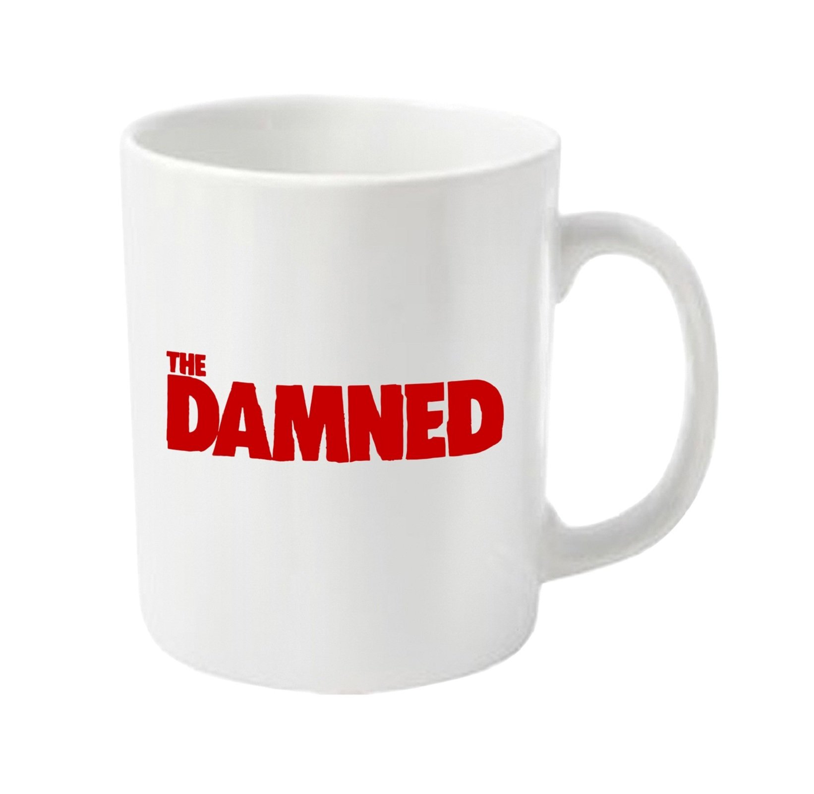 The Damned White Logo Official New Boxed Mug