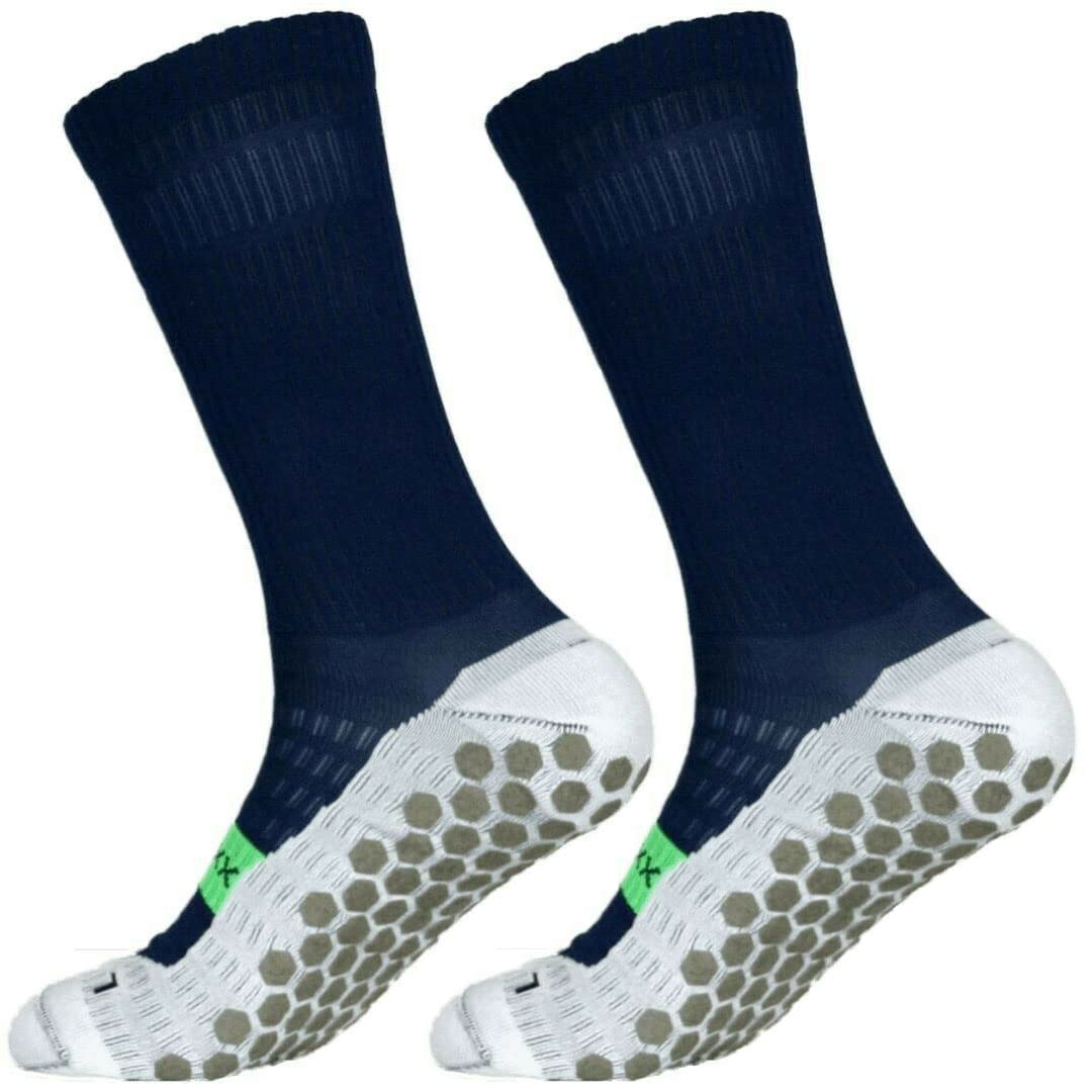 rutschfeste Sport Socken Funktionssocken Soft-Air Sohle Blau Navy,Gr.XL