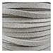 Price comparison product image 5mm FLAT FAUX SUEDE CORD *33 COLOURS* CRAFTS JEWELLERY MAKING STRINGING - UK SELLER (5 Metres, Grey T1662)