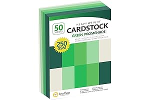 Thick Green Cardstock for Vibrant Crafting