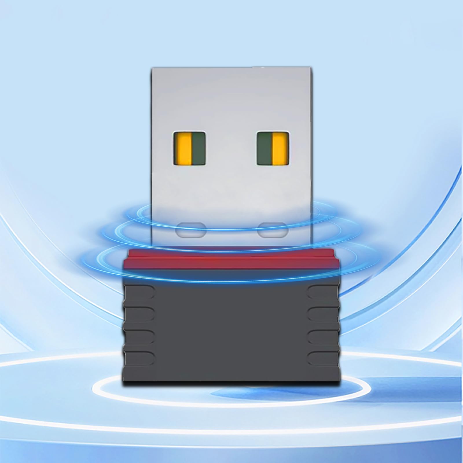Clé USB WiFi 300Mbps Adaptateur WiFi Mini pour PC Portable TV Compatible Windows Mac OS Linux Noir