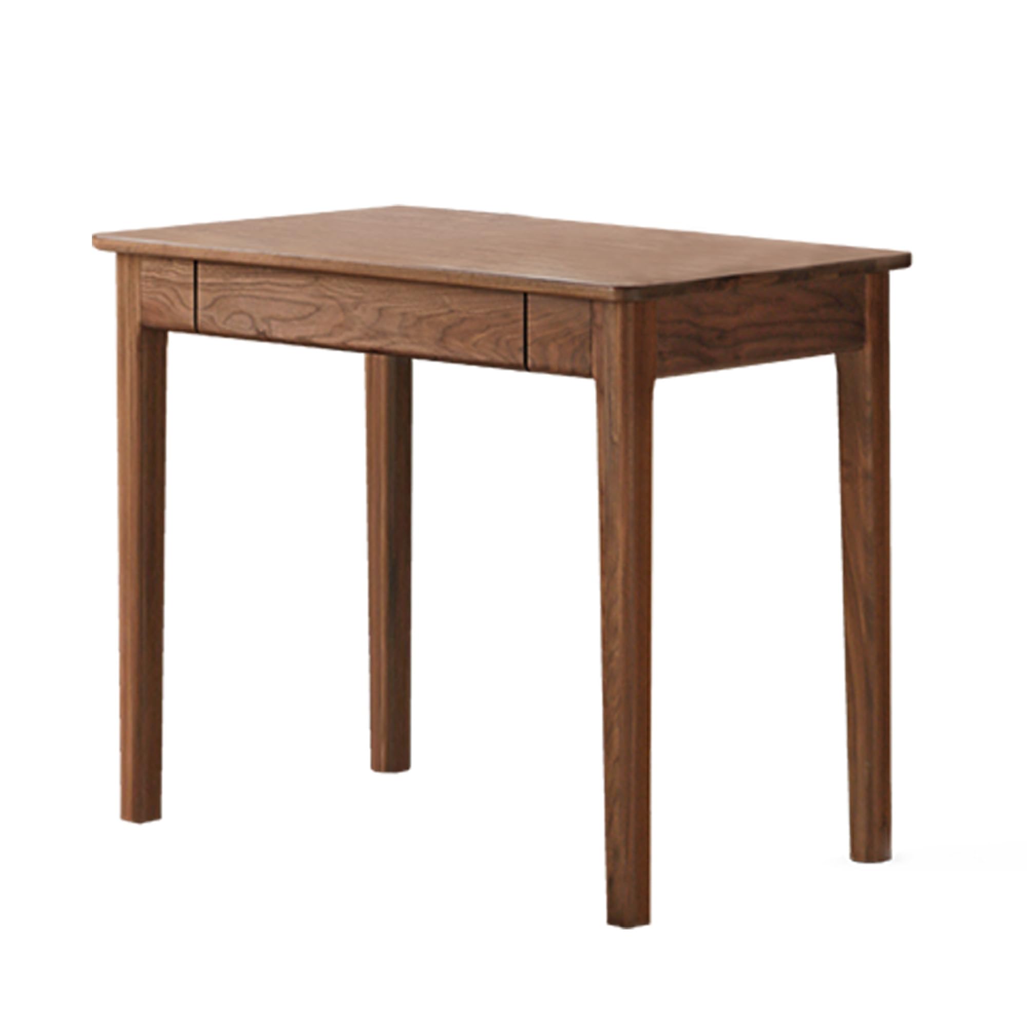 Mid-Century Modern Walnut Desk, Solid Wood Desk, Computer Desk with Drawers, Writing Desk for Study, Bedroom, Work 39.37" W