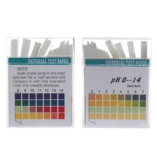 Miniatura 3 de Paquete de 2 tiras de prueba de pH, tiras de prueba universales de medición de pH 0-14 para agua, vino, saliva, orina, suelo, alimentos para