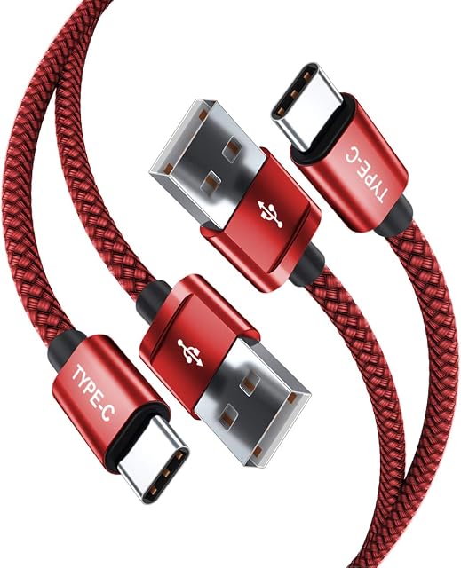 USB Type C Charger Cable 2M/2Pack,Charging Power Cord for Samsung Galaxy A12 A13,A21 A22 A23,A31 A32 A33,A41 A42,A52 A52s A53 5G,A71 A72 A73,M11 M12 M13,M21 M22 M23,M31 M32 M33,M51,M52 M53