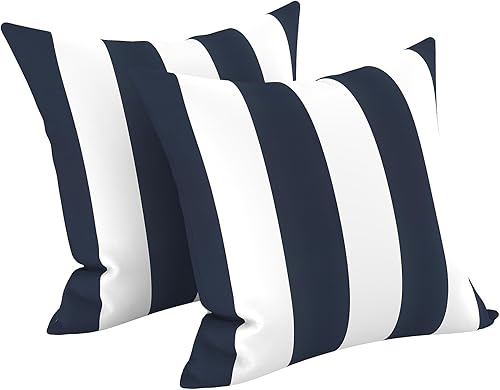 Miniatura 79 de LVTXIII - Juego de fundas para cojines de sofá, patio o sillón de exteriores, cuadradas y decorativas, 2 unidades de 16" x 16", sin relleno