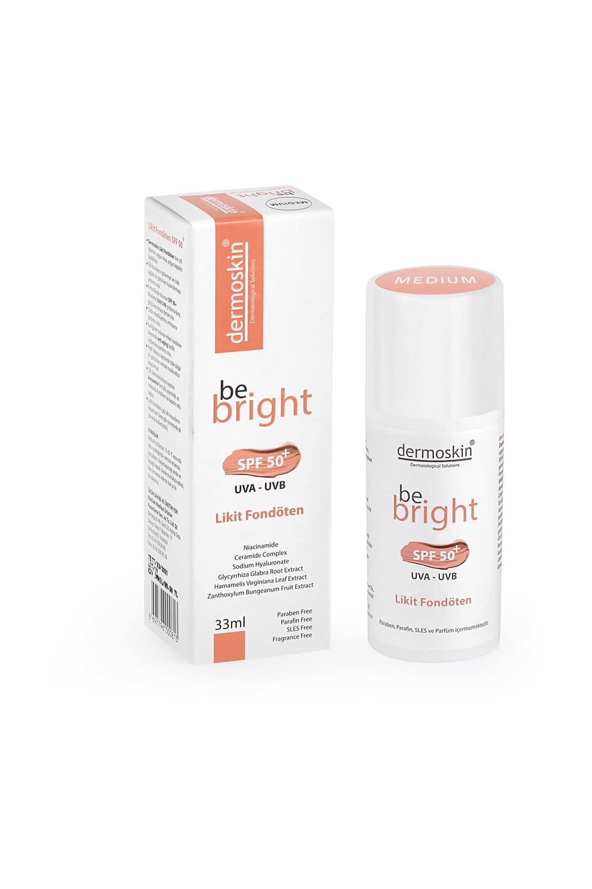 Dermoskin Likit Fondöten Spf 50 Medium