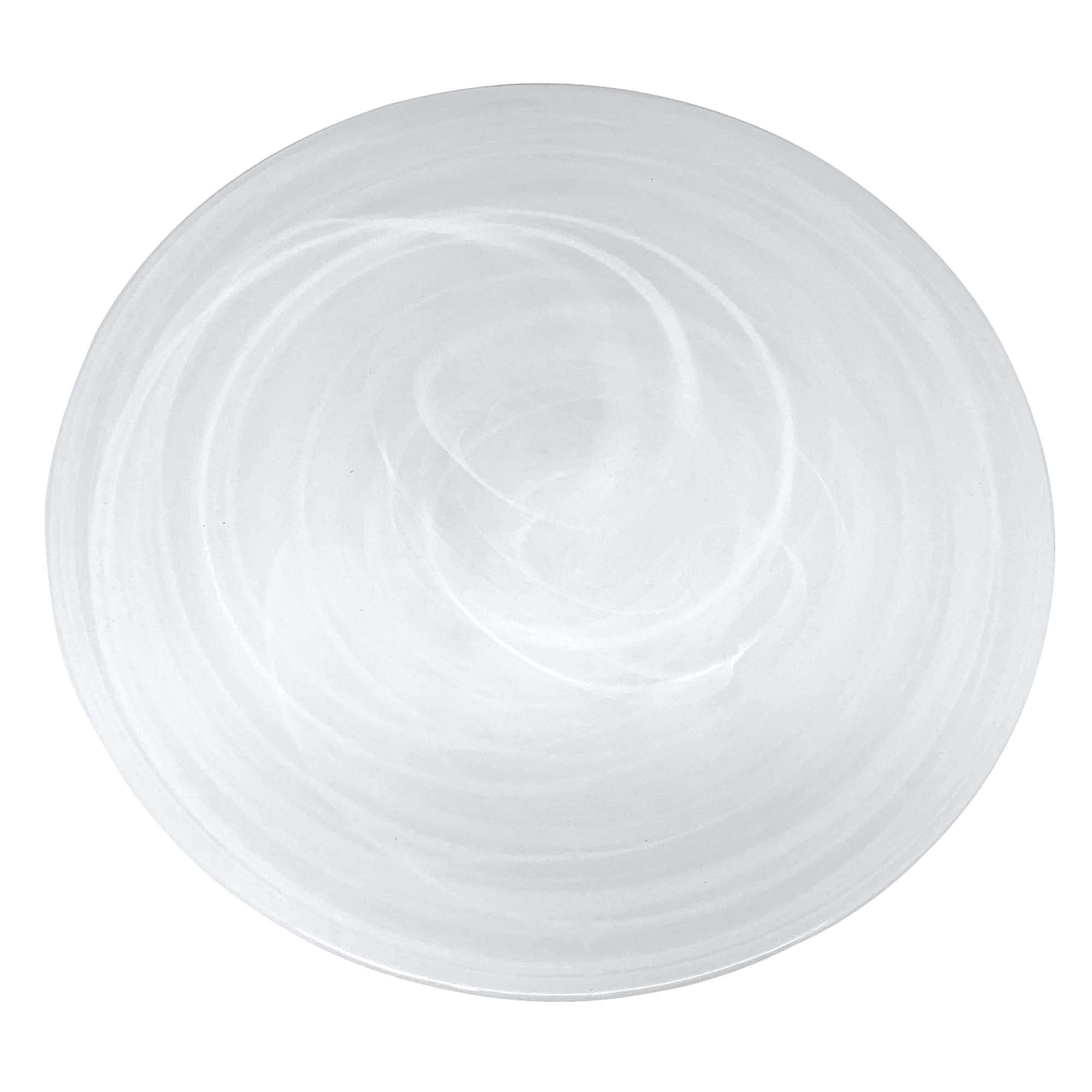 MARIPOSA ALABASTER WHITE CHARGER PLATE SET | WHITE | ALABASTER | TABLEWARE | CHARGERS | GLASS | HANDMADE IN TURKEY