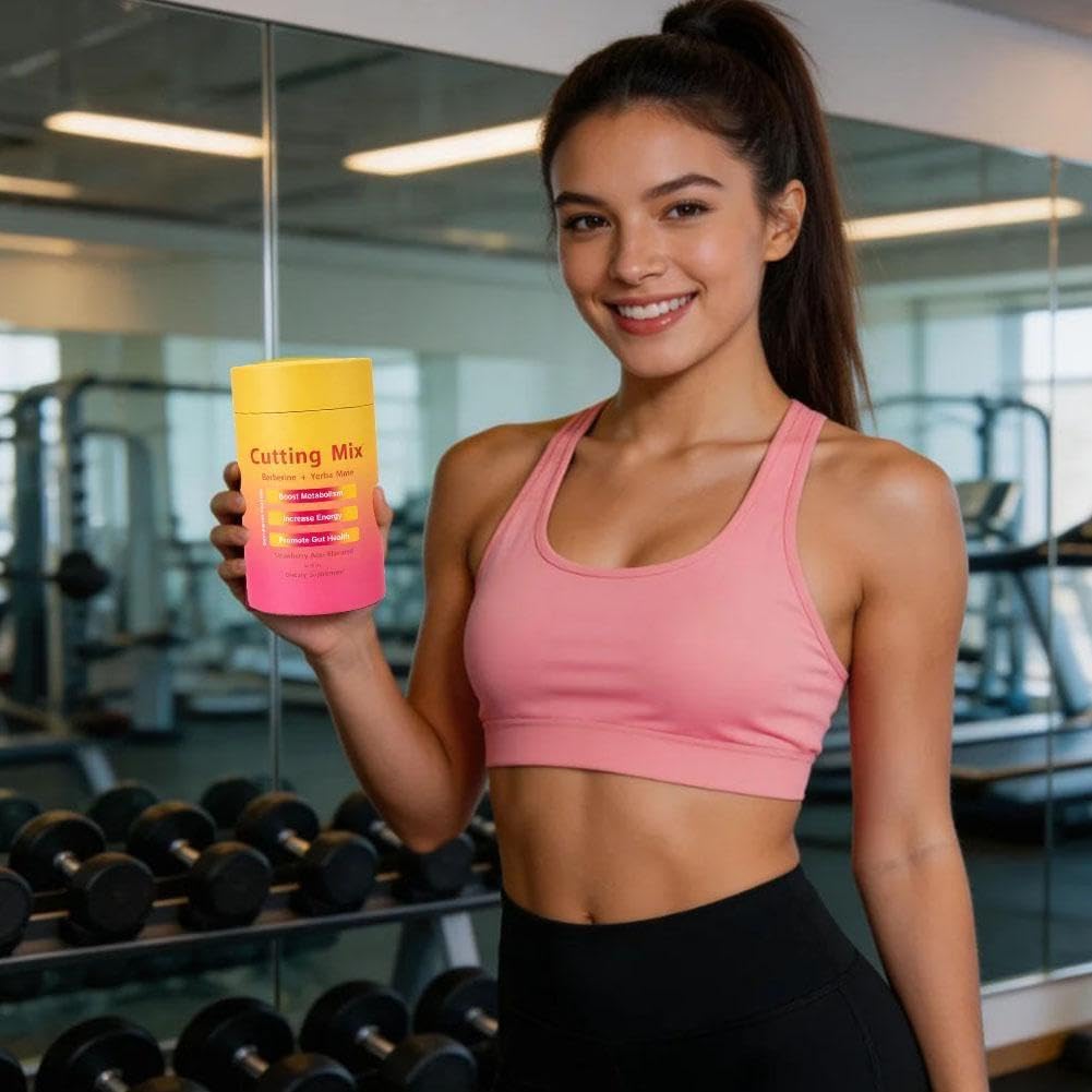 Mezcla de bebida de corte doble acción antojo y metabolismo vegano apoya la saciedad Aç & Health Gut Signaling energía de fresa