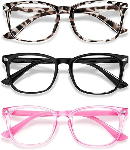 Miniatura 15 de CHEERS DEVICES Lentes de bloqueo de luz azul para niños, niñas y adolescentes, anteojos de computadora con marco irrompible y antirreflejos 1 Par