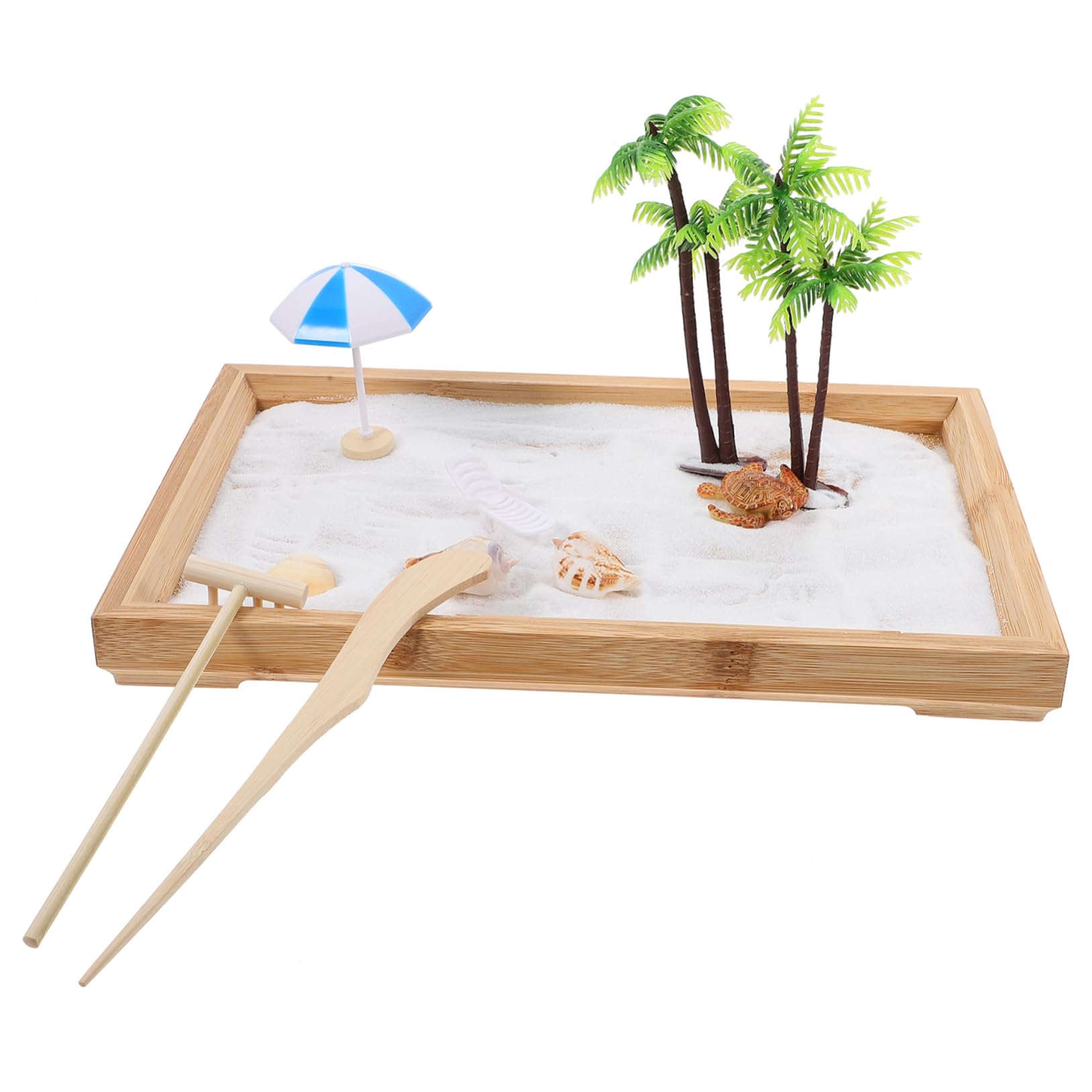 Toddmomy Miniature Kit Simulation Ocean Scene Table Zen Garden Decor for Meditation Relaxation