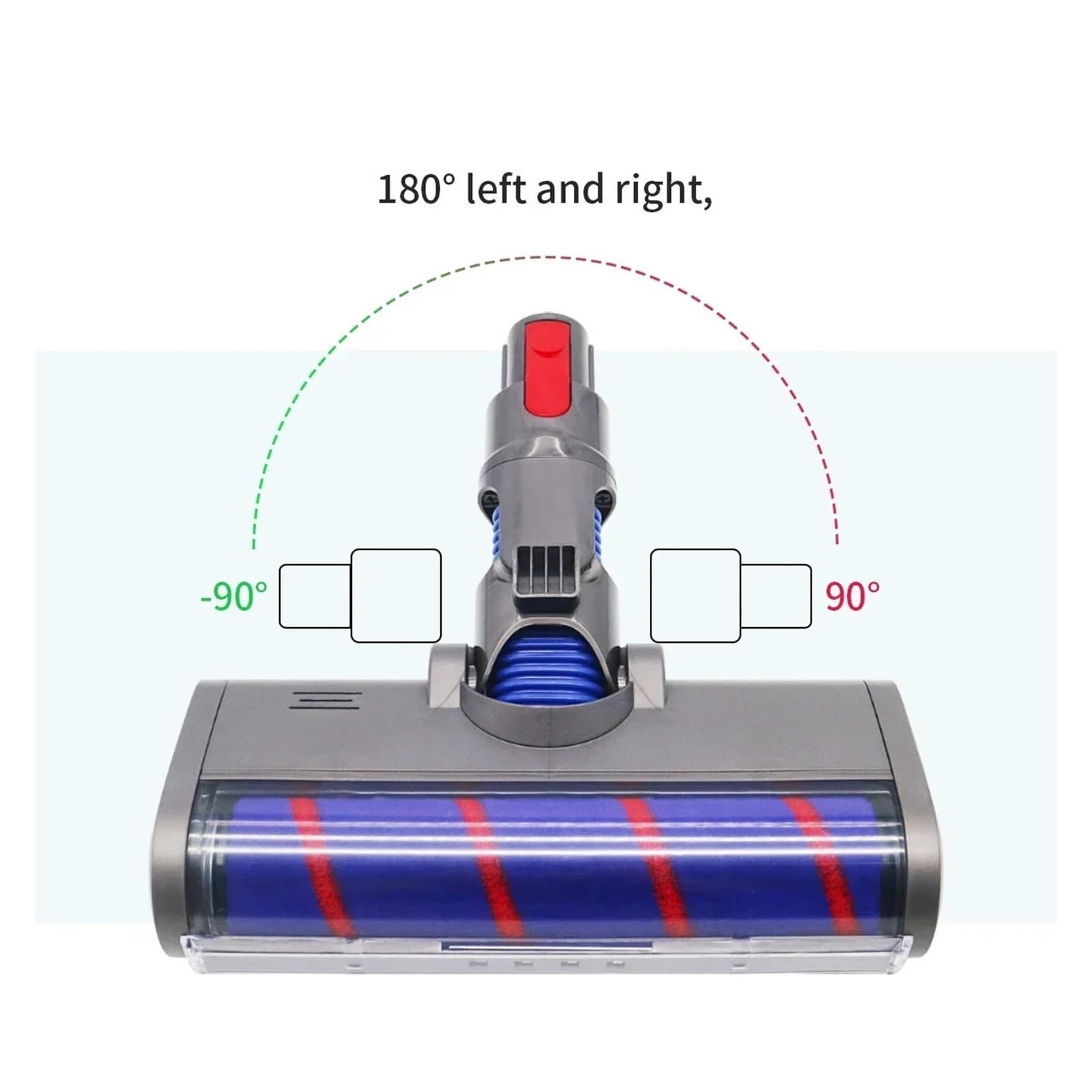 Cabezal de cepillo de rodillo barredor suave, Compatible con Dyson, pieza de aspiradora V10 V11 V7 V8 V15(2pcs)