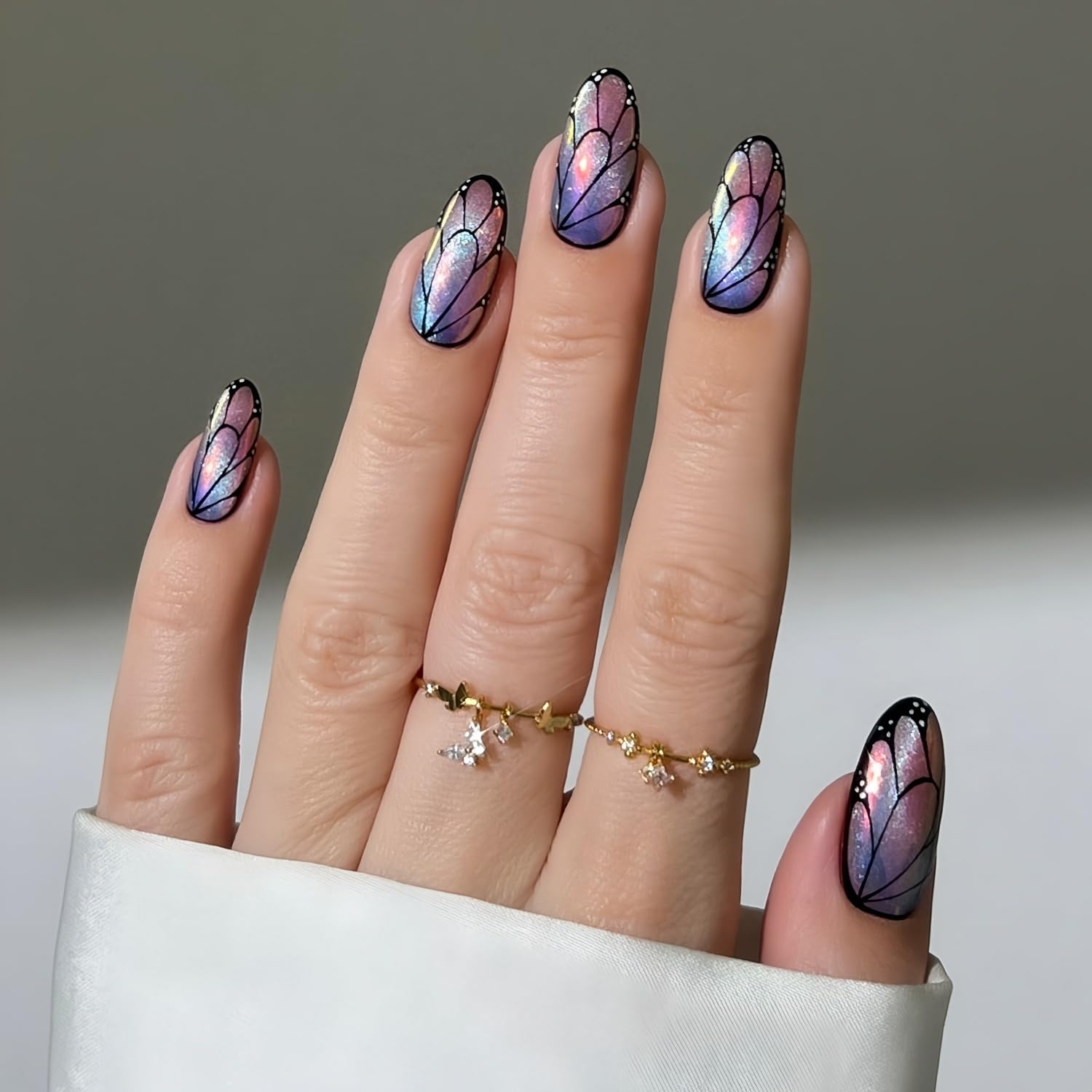 Senvenski Gelée Vitrail Cat Eye Vernis Semi Permanent, 15ml Oeil de Chat Magnétique Gel 3D Holographique Brillant Translucide Couleur Vernis Gel pour French Manucure (Gelée La sirène, MY1-026)