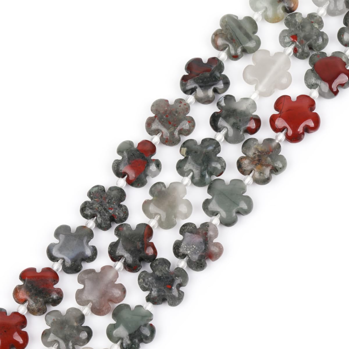 Jaspe naturel d'Afrique lot de perles pour façonner des cadeaux chargés d'histoire
