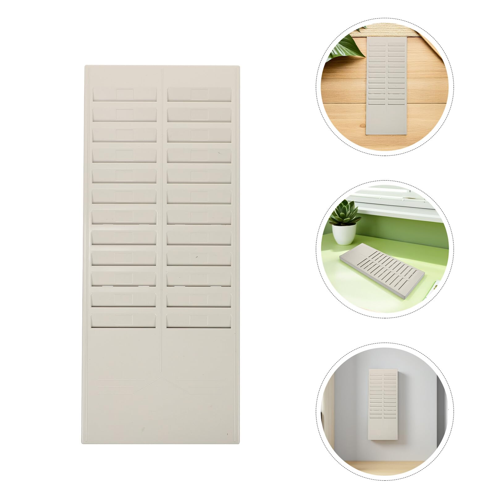 Mipcase 2pezzi Porta Tessere Da Parete e Scrivania Organizzatore Per Tessere Supporto in Plastica Resistente Per Ufficio e Magazzino