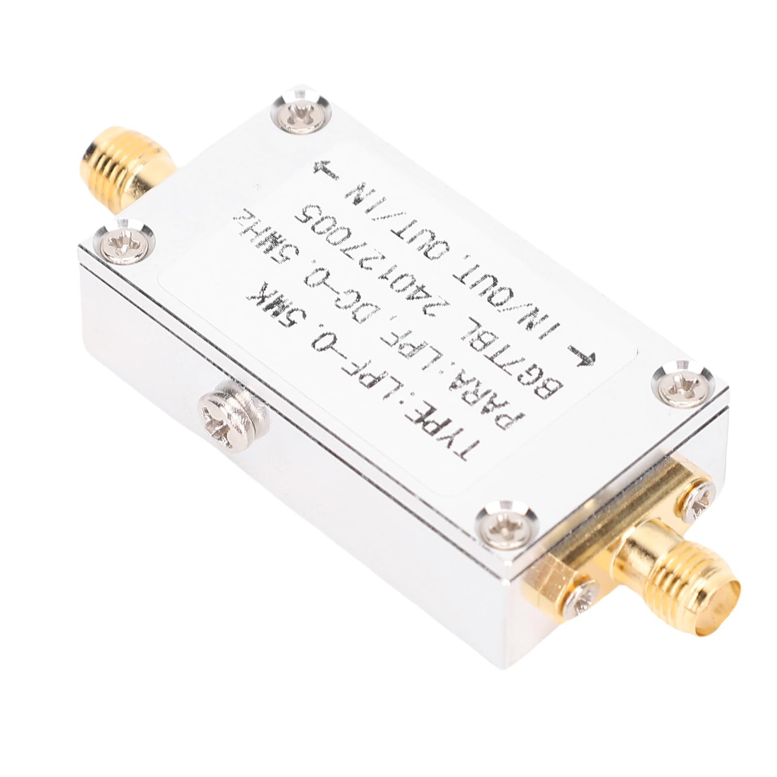 Filtre Passe-bas 0,5 MHz, Amplificateur de Signal Robuste pour L'électronique avec Interface SMA en Alliage D'aluminium 1 Pièce