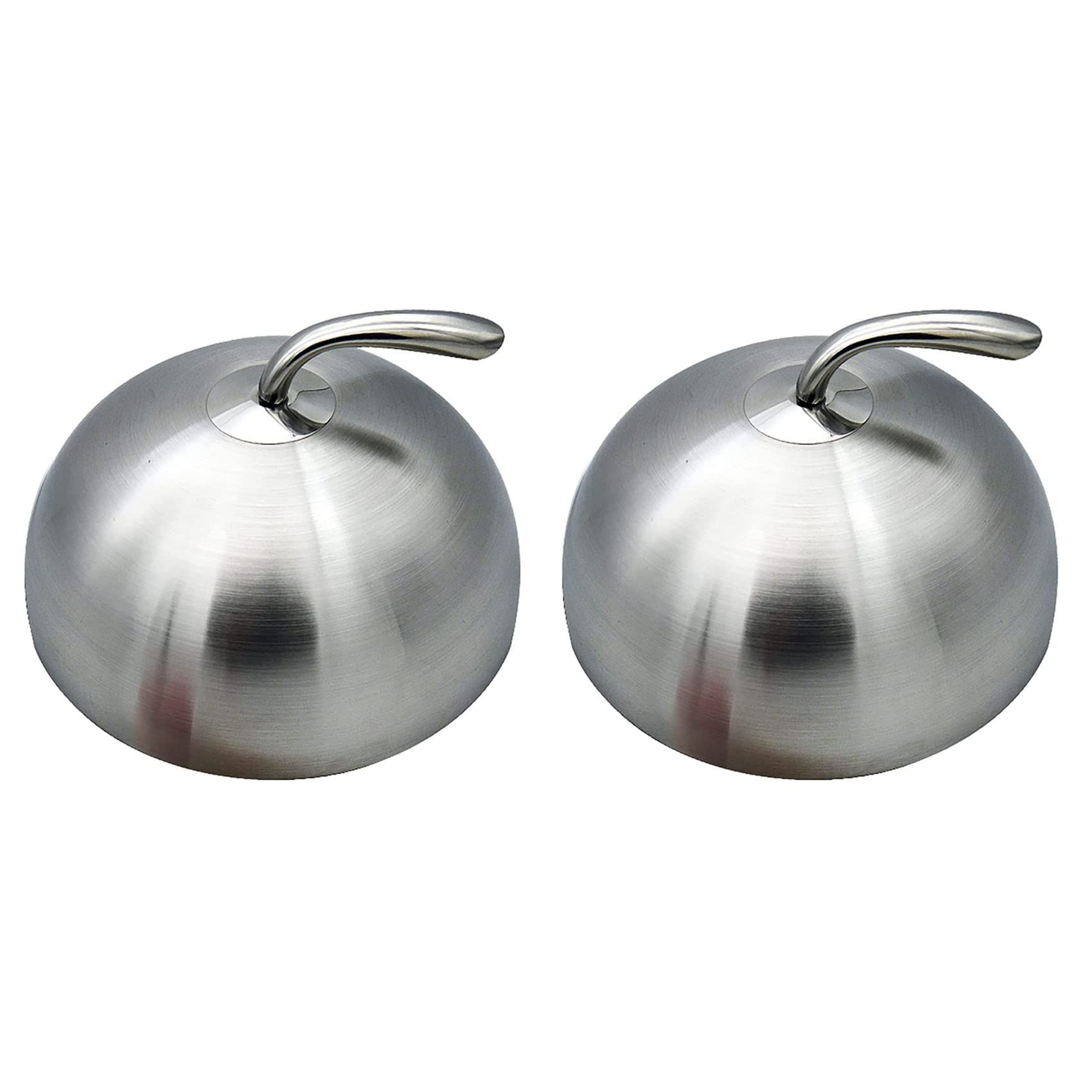 Cubierta de Filete de Acero Inoxidable 24cm Tapa Redonda Teppanyaki 2 Uds
