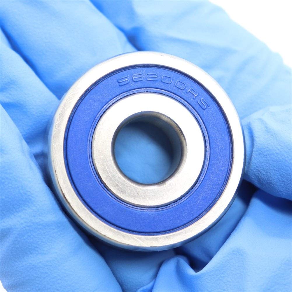 Tangjc-B. 10PCS S6200RS Bearing 10x30x9 mm ABEC-3 440C Edelstahl S 6200RS Kugellager 6200 Rillenkugellager