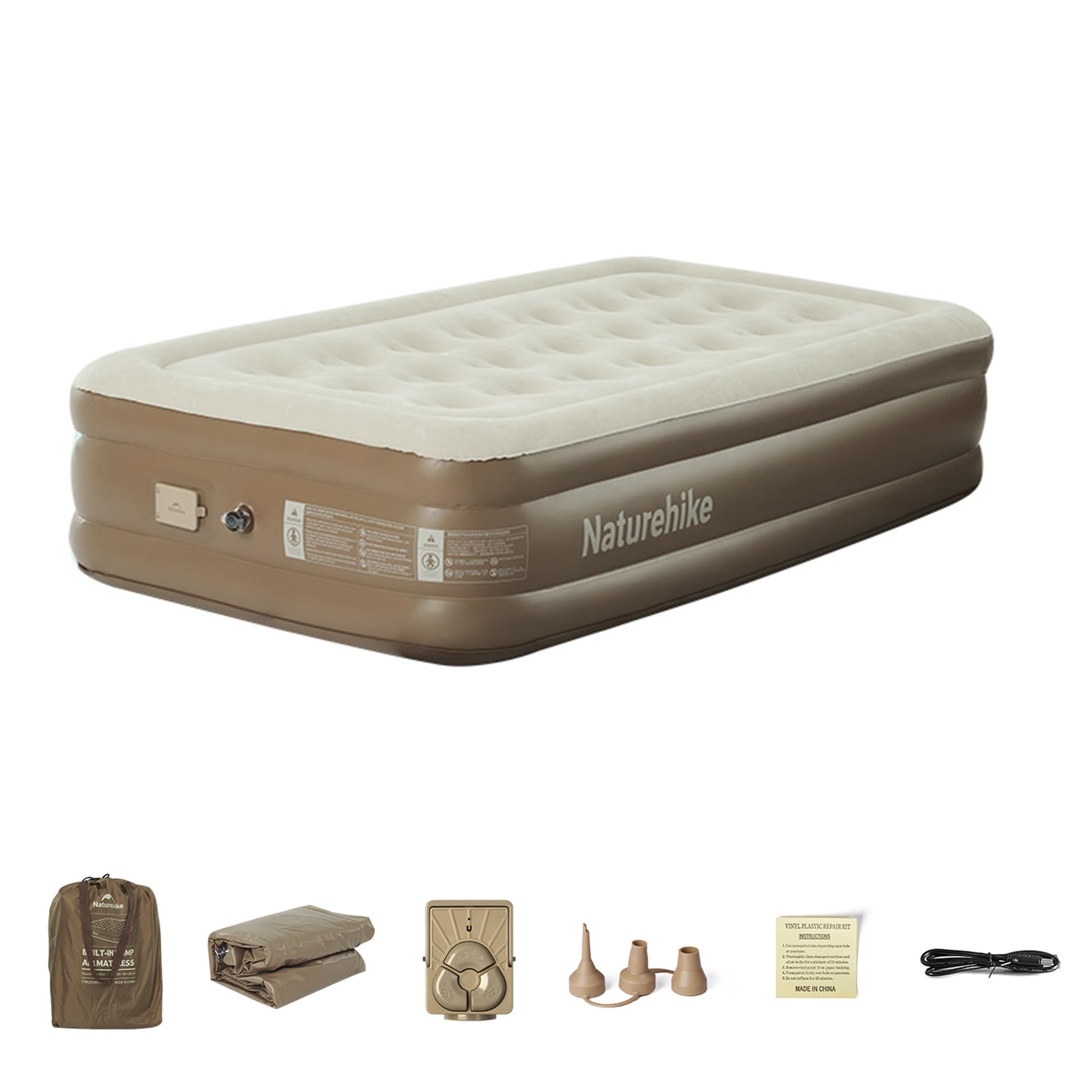 Naturehike エアーベッド（エアポンプ別売り） Amazon.co.jp: Naturehike エアーベッド 内蔵エアポンプ 3分で