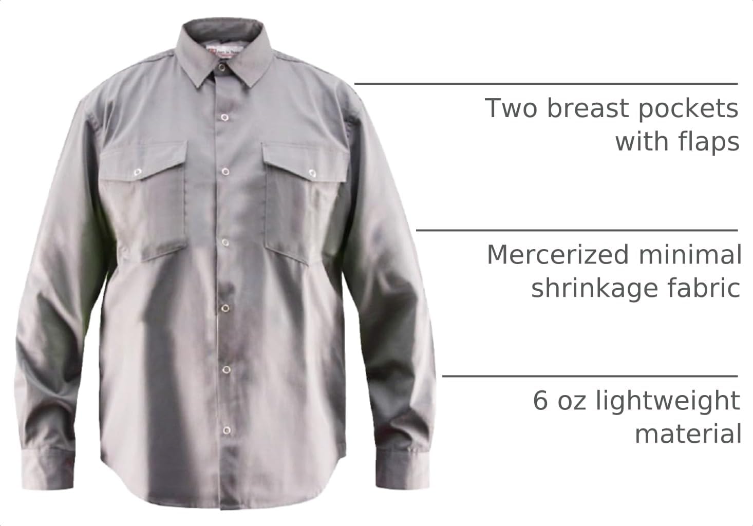Men's Industrial Premium Work Shirt, Regular Fit, Long Sleeve