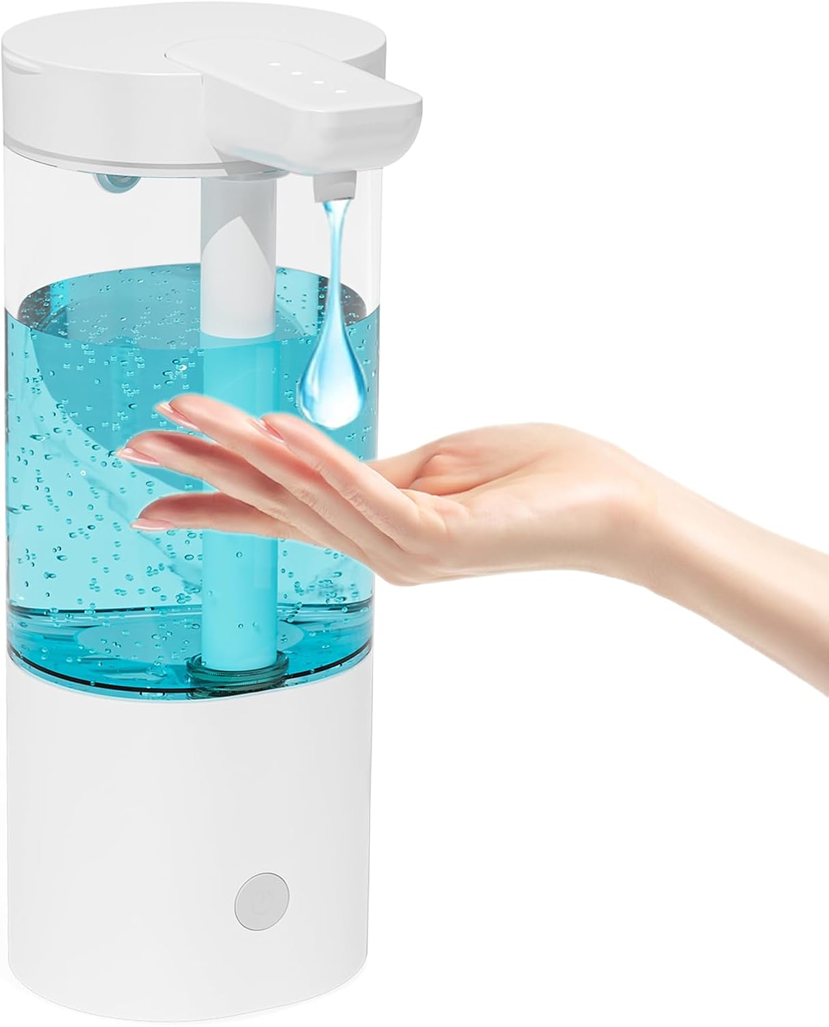 Automatic Liquid Soap Dispenser Touchless, USB Rechargeable Smart Hand Soap Dispenser, 4-Level Adjustable, 13.5oz/400mL Wall Mount for Bathroom Kitchen Dish Soap-Grey