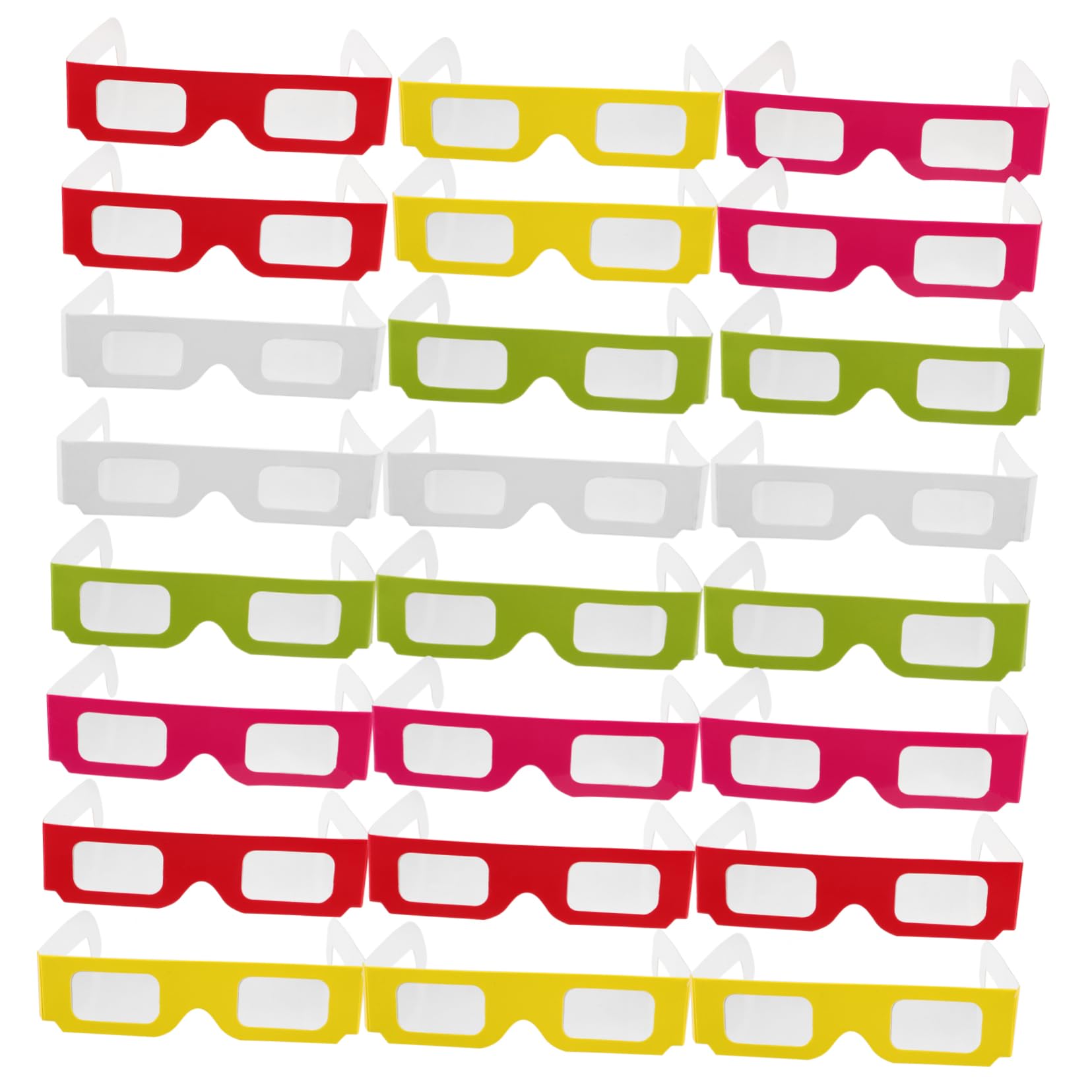 KOMBIUDA Enchanting 3d Visuals Glasses Set Heart Light Glasses Rave Glasses for Parties Classroom Rewards Supplies