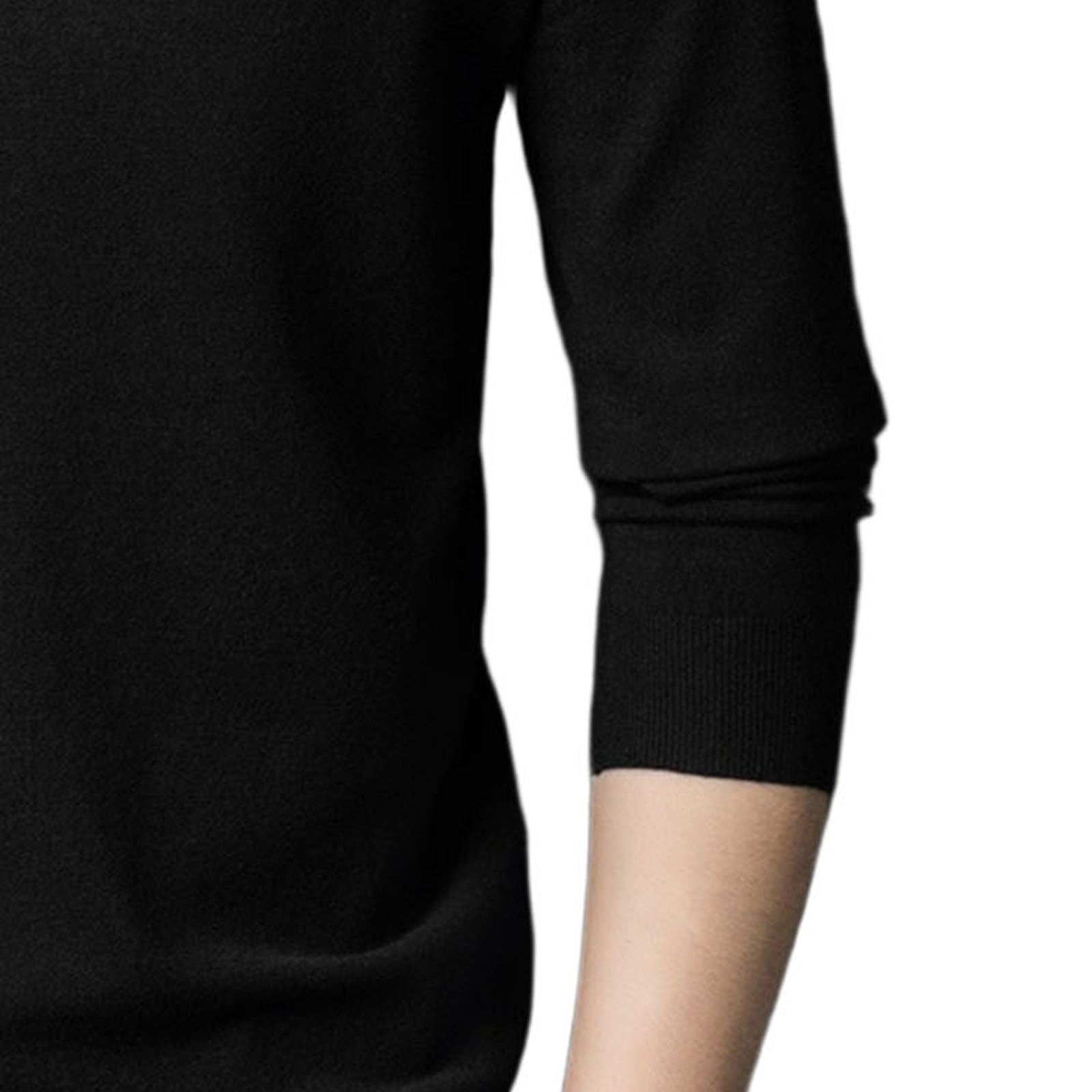 Męski sweter z dzianiny z długim rękawem