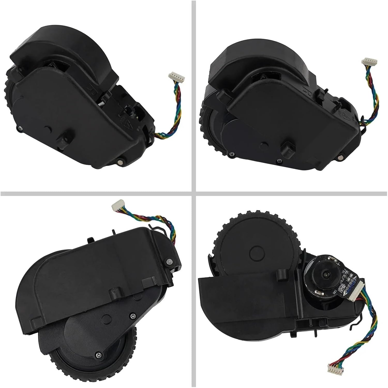 Robot Vacuum Cleaner Left Right Wheel with Motor，Compatible for RoboVac， 11 11C ，Compatible for Conga，Excellence 990 Parts Accessories Home Wheel(L+r)