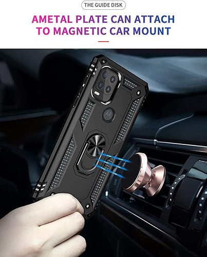 Miniatura 23 de Androgate for Moto G Stylus 5G 2021 Case with HD Screen Protector, Military-Grade Ring Holder Stand Car Mount 16ft Drop Tested Protective Cover