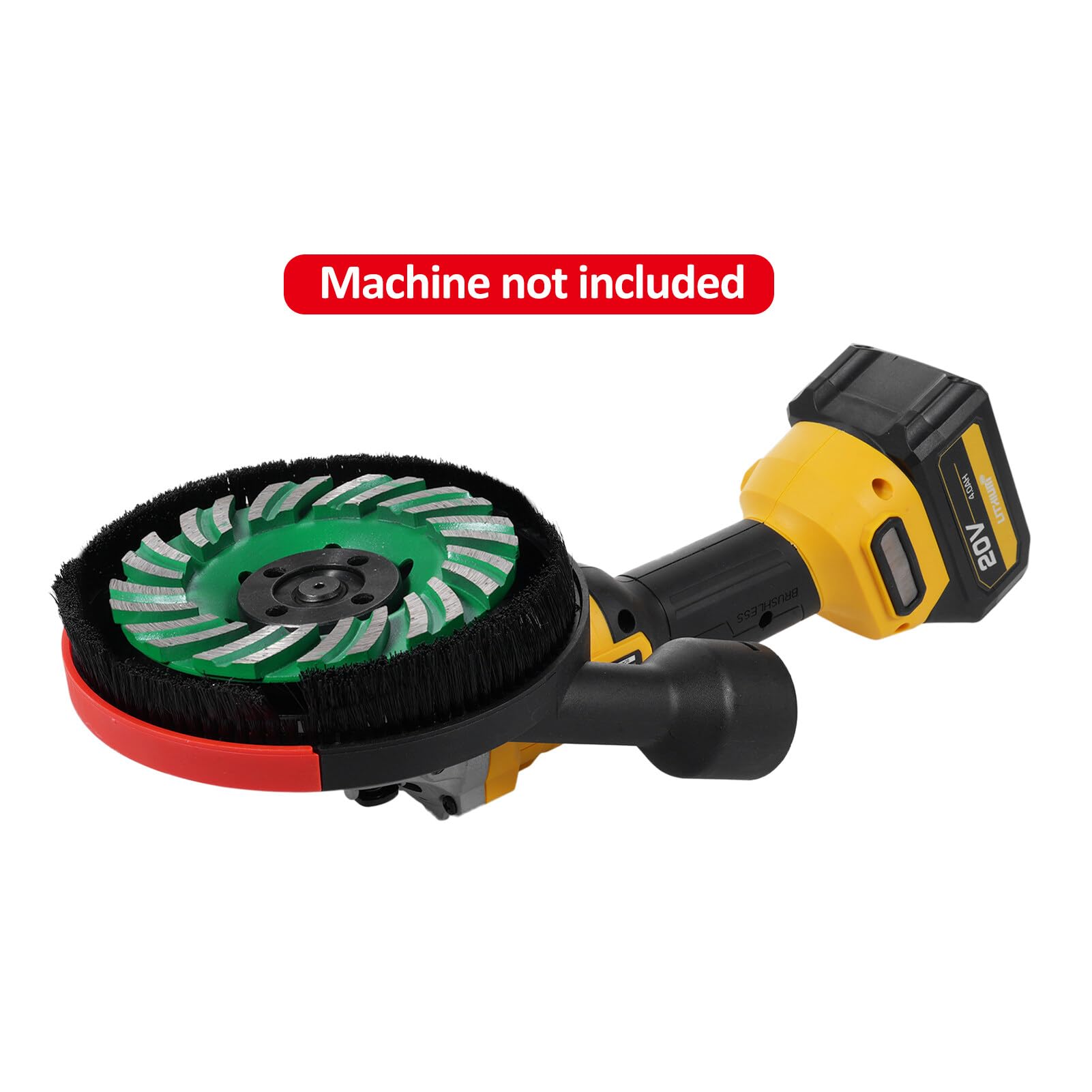 Hotte d'extraction pour meuleuse d'angle 115 mm + coupe diamant 115 mm x 15 mm pour béton