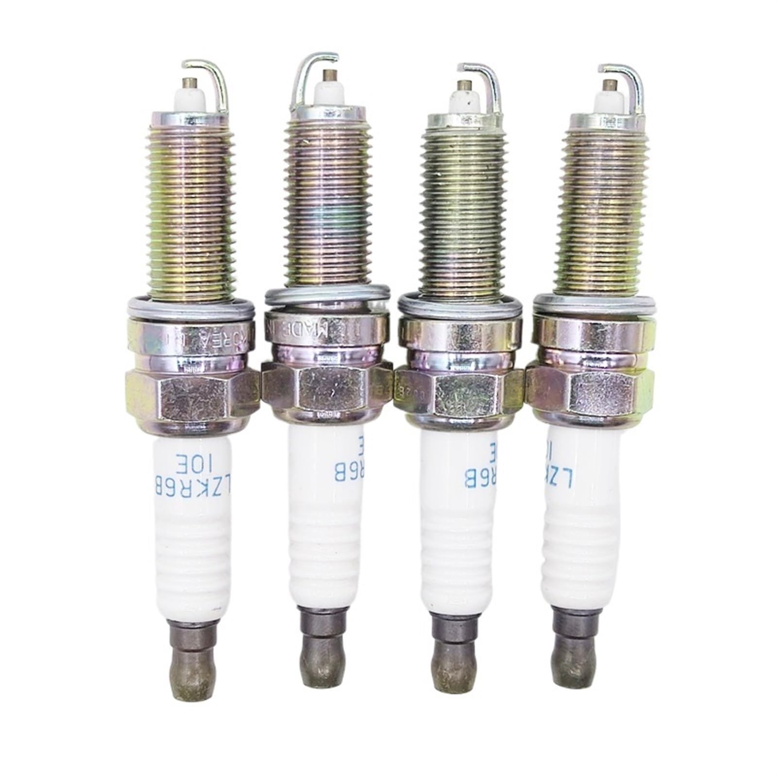 FWRCCMJ 18855-10060 LZKR6B10E Normal Spark Plug，Compatible With Hyundai I20 I30 I35 IX20 Kia Pro CEE'D Carens Soul Venga Rio 1.4/1.6L 4pcs