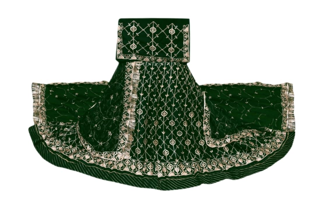 RANGMAT Green Rajputi Poshak: Exquisite Indian Dress, Flattering Silhouette, Comfortable Fabric, for Parties & Gatherings-picture-30