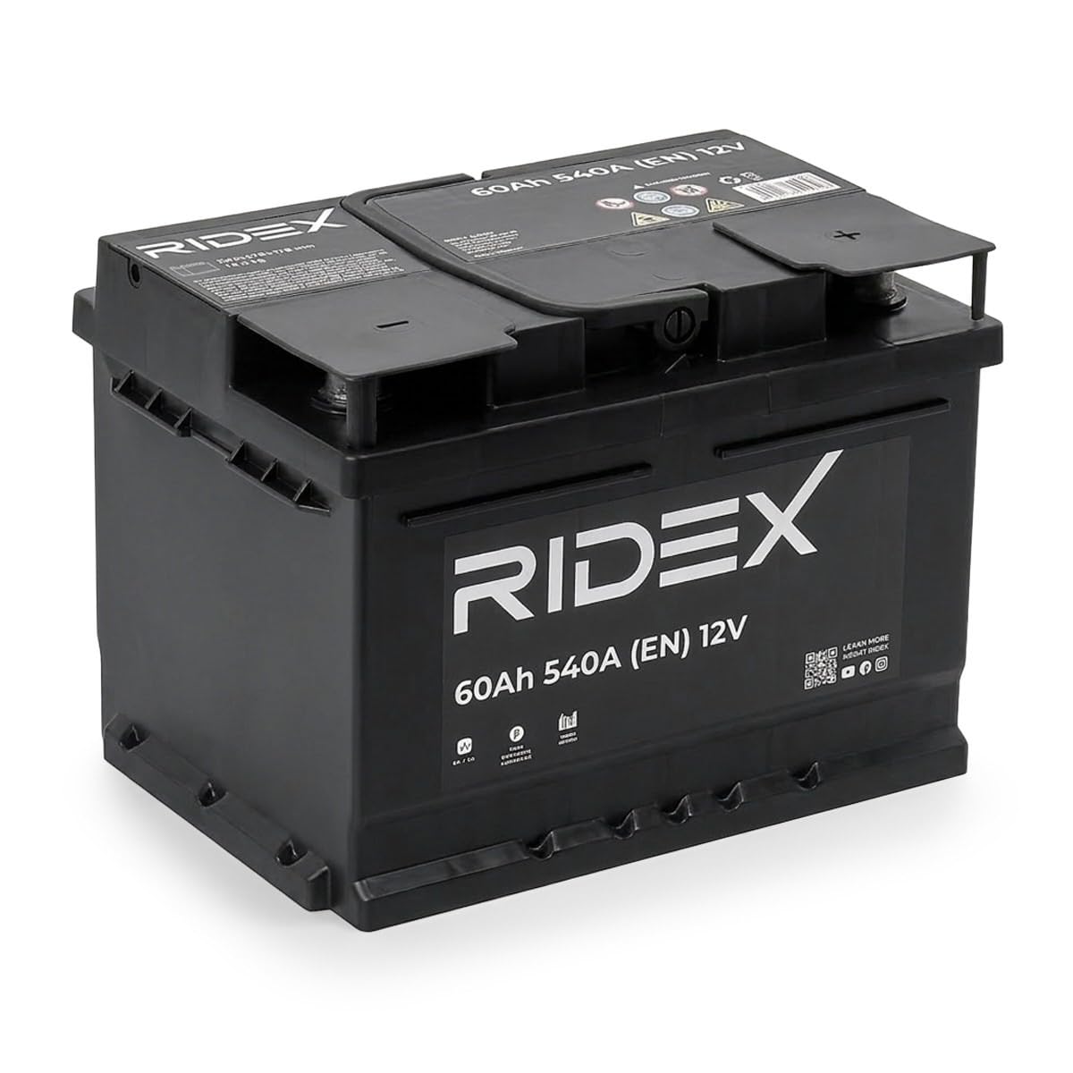 RIDEX Batterie 60, Ah 540, A/EN 1S0055 L 242mm B 175mm H 175mm