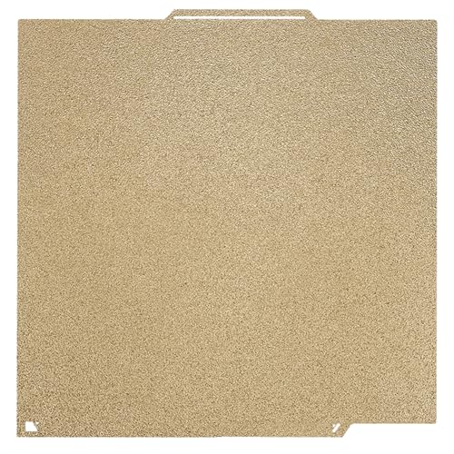 3D Printer Centauri Carbon Build Plate Double Sided PEI Textured Sheet, 271x260mm Heat Bed Flexible Removable Spring Ste