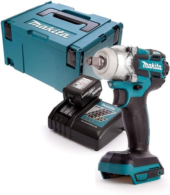 Makita DTW285 18V Brushless Impact Wrench with 1 x 3Ah Battery, Charger