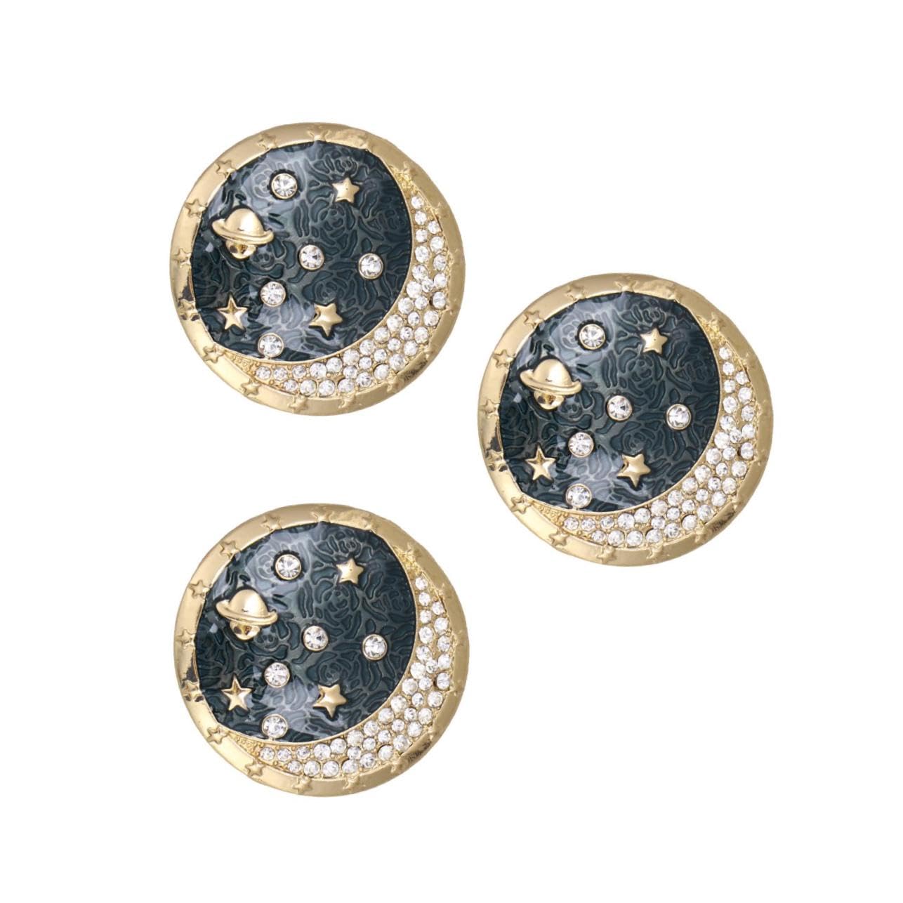 3pcs Dress Brooch Clip Enamel Lapel Pin Decorative Pins Breastpin