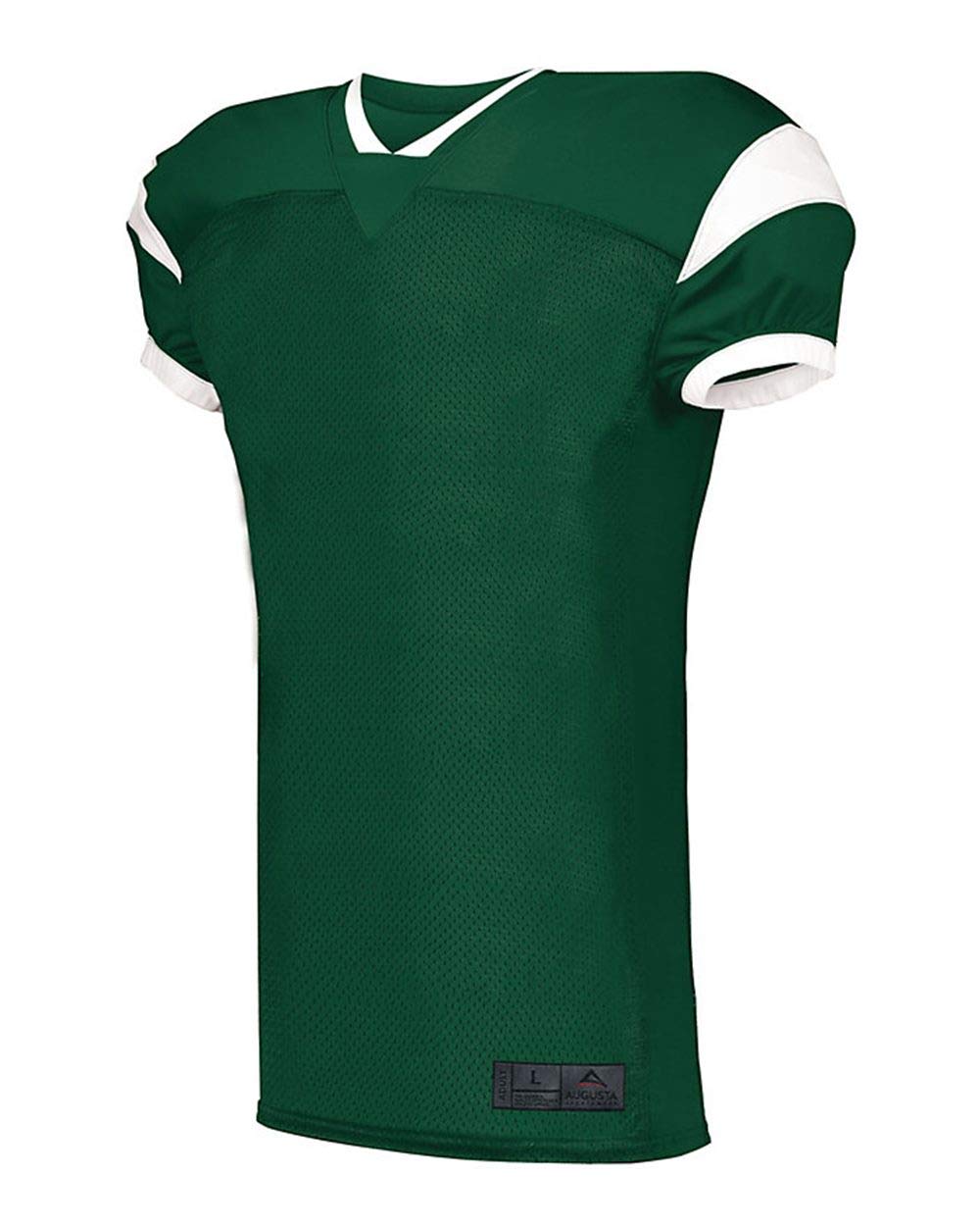Augusta Sportswear Męska chłopięca skośna koszulka piłkarska L ciemnozielona/biała koszula, duża