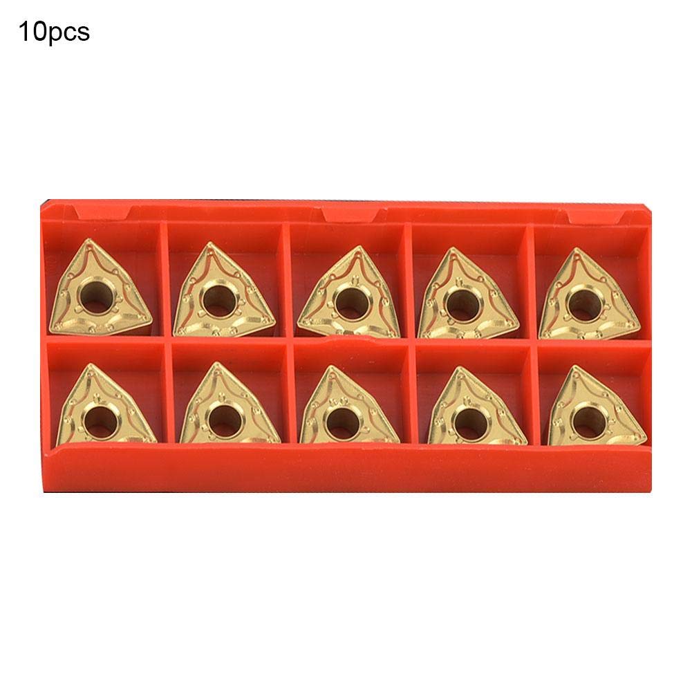 Lama in metallo duro CNC, utensile tornio 10PCS WNMG 432/WNMG0804 inserti in metallo duro in acciaio inossidabile per la precisione dimensionale della superficie lavorata