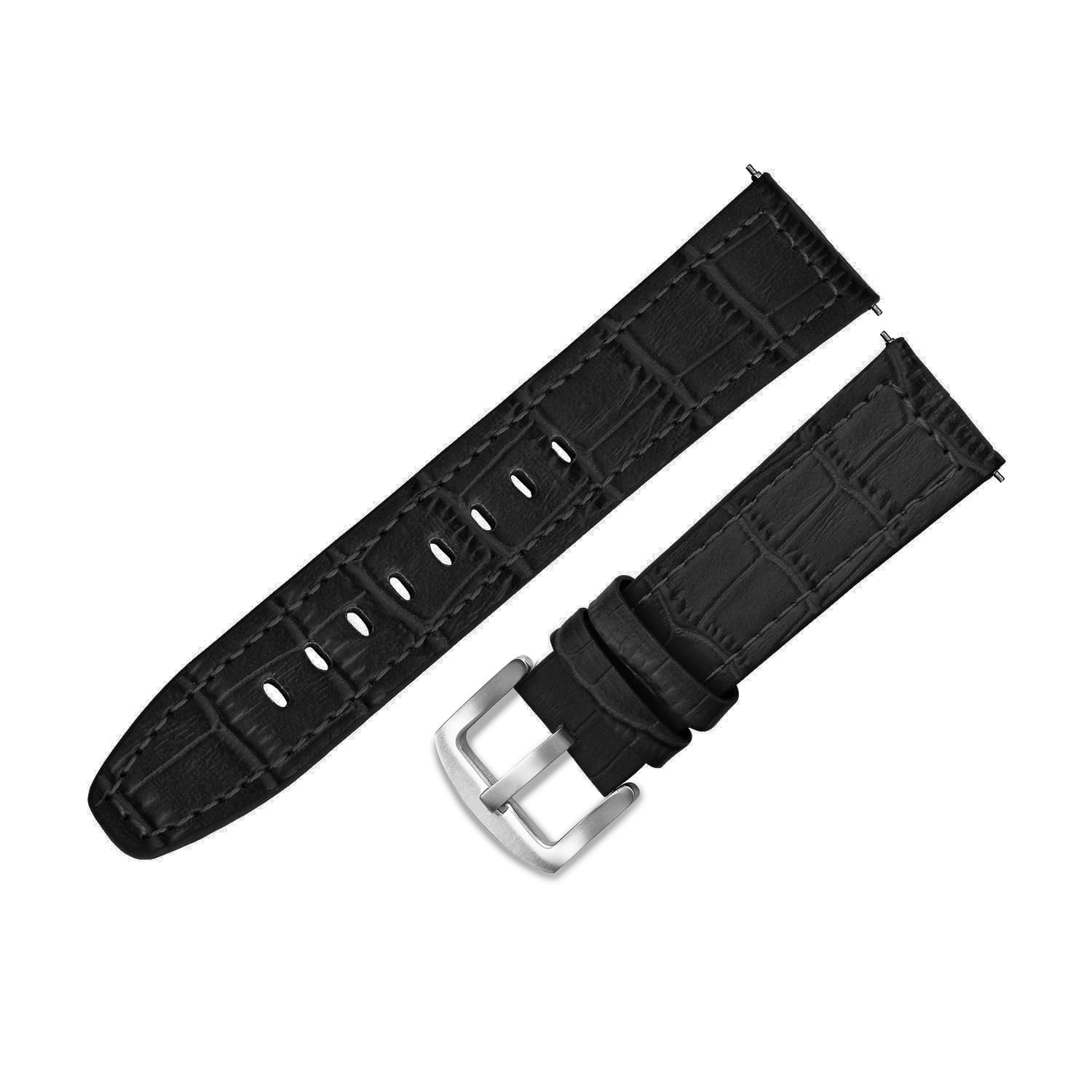 ADAMO Universal Genuine Leather Strap Suitable for All Watches (for Replacement to Titan, timex etc.) and 20/22 MM Smart Watches