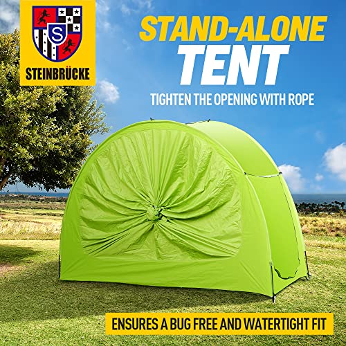 Universal Suv Camping Tent With Large Awning, Waterproof Car Tent, Up To 4-Person Sleeping Capacity Camping Accessories, Easy Setup For Backpacking Traveling Hiking Outdoors (Green) #TOP5