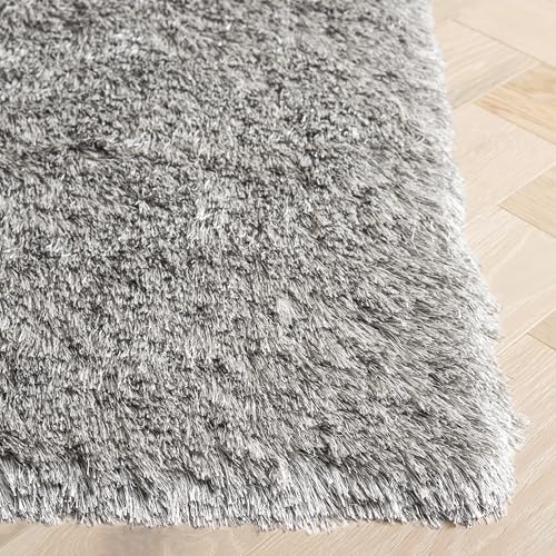 Tapete decorativo SAFAVIEH 5x7 plateado hecho a mano miniatura 5