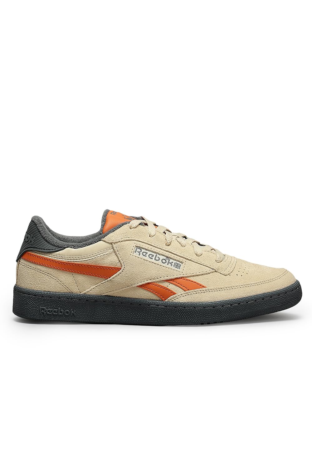 Reebok Unisex Club C Revenge Vintage Trainers, Simple Beige/Grey5/Rustorange, 37.5 EU