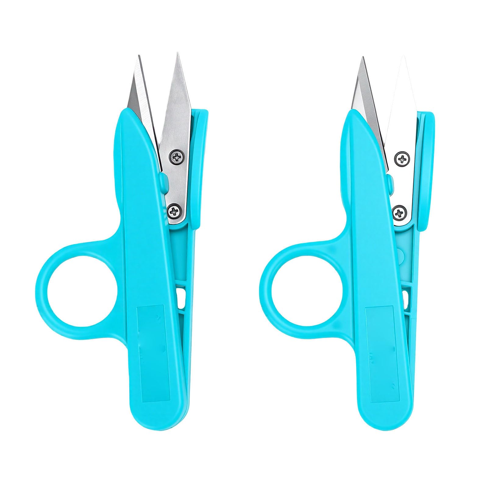 Generic 2 Tijeras de Hilo de Acero Inoxidable con Cuchillas Afiladas para Cortar sin Esfuerzo para Manualidades y Proyectos de Costura Verde