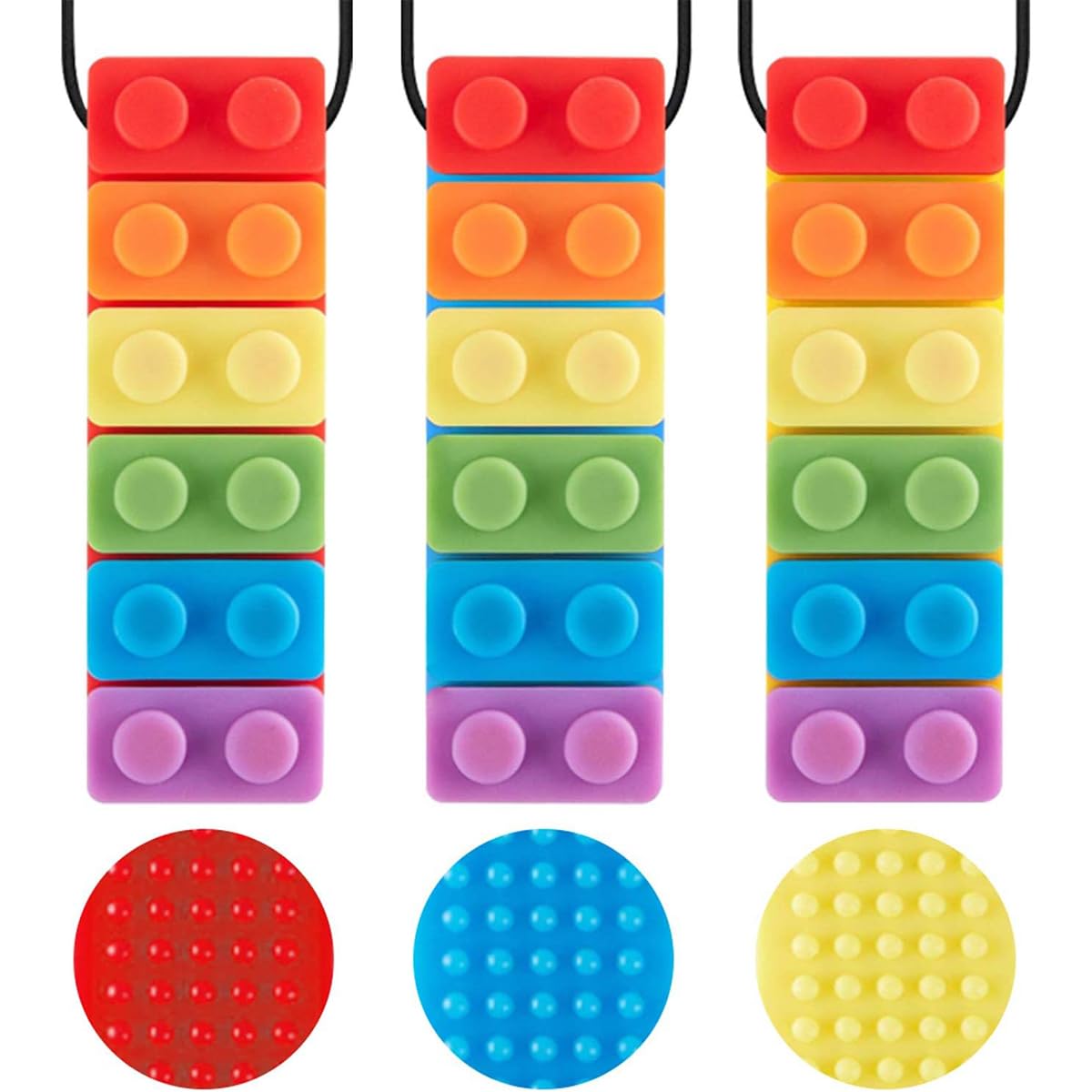 YISIMIN 3 Pack Sensory Chew Necklaces - Image 2