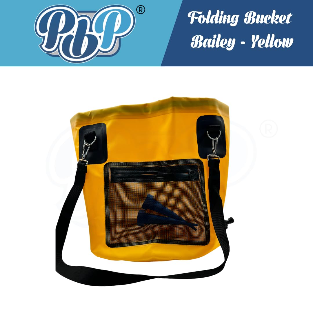 PBP Beaplumber Handy Folding Products - Cubo plegable (30 L, color amarillo)