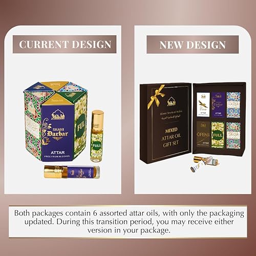 Miniatura 2 de Dukhni Conjunto de aceites de perfume árabe mixtos de Attar para hombres y mujeres  6 aromas surtidos x 0.2 fl oz  Fragancias de aceite de oud árabe