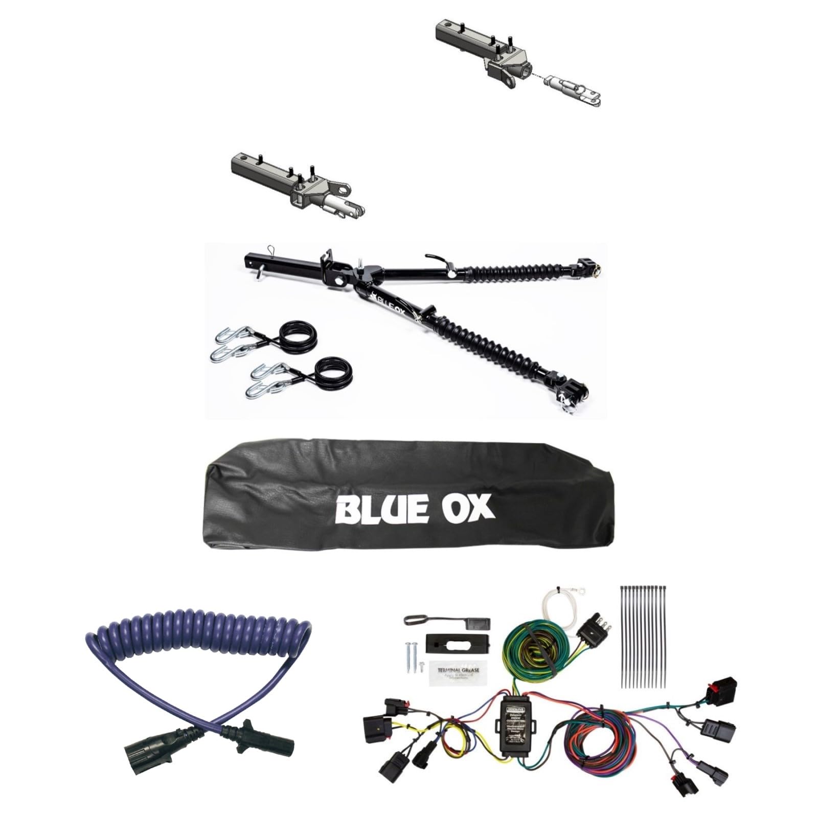 Amazon.com: TrendsAuto Blue Ox Alpha 2 Tow Bar & Baseplate